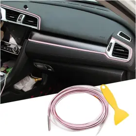 Osilly 744110753035 Car Interior Moulding Trim Strips 33ft/10m Universal Electroplating Decoration