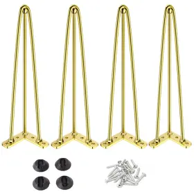 Osring B0b2kzltwf 18 Inch Hairpin Table Legs 1/2 Dia 3-rods Metal Furniture For