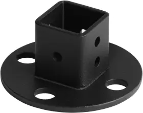 Ottff 445019440431 8 Pack Black Square Post Anchor Base Fits 1 Inch Tube Deck Fence Railing Flange 14