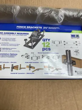 50130 Ozco 2-3/8 Inch Wap-oz Fence Brackets 6 Pcs