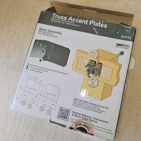 51711 Ozco Ironwood Truss Accent Plates 2 Per Pack B3