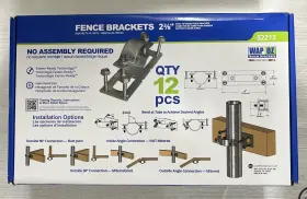 50110 Ozco 52212 #52212 Wap-oz 2-3/8 Inch Fence Brackets 12-pack Of #50110