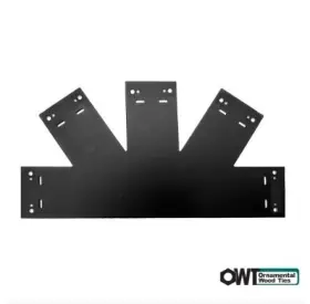56620 Ozco 13-1/2 Inch Galv Steel Truss Base Fan Wood Connector Plate 1