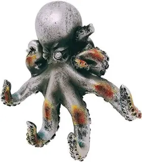 Pacific Giftware 642415159289 Botega Exclusive 7 Inch Octopus Tentacle Multi-wall Hook Multi-color Silver