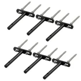 P31-4i Paoleju Shelf Bracket Floating 6 Pack Heavy Duty 10 Inch Black