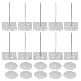 Pta230318tt0014 Patikil 2 Inch Perforated Insulation Pins With Round Washers 50 Pack