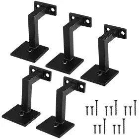 S-1516-bk05 Patioer Handrail Bracket 3 Heavy Duty Staircase Hand Rail Brackets For Indoo