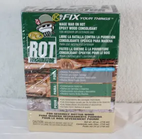 20279 Pc-rot Terminator Epoxy Wood Hardener Two-part 24oz Two Bottles New