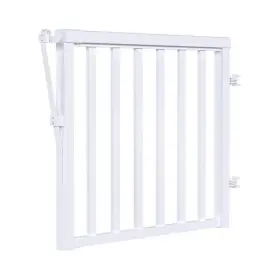 36165 Peak Aluminum Railing Deck System White Wide Picket Gate Exterior Uv Protected