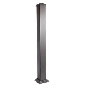 60184503 Pegatha 3.5 Inch X 43 Powder Coated Aluminum Post Kit For Stair Charcoal Gray Fine Te