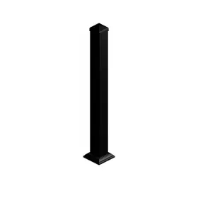 H-60184001 Pegatha 3.5 Inch X 39 Black Fine Textured Aluminum Welded Post