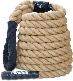 010002 Perantlb Outdoor Climbing Rope For Fitness And Strength 20 Ft Brown