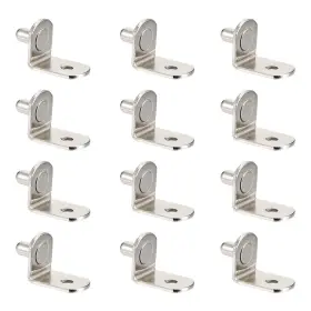 Peroup 619668223265 20pcs 5mm Shelf Support Peg Furniture L-shaped Bracket Pegs With Hole