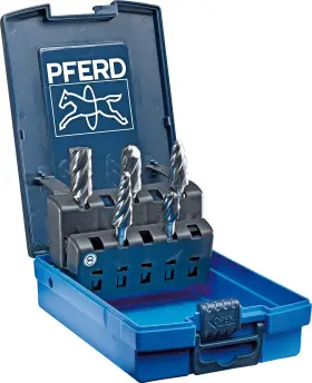 26550 Pferd Bur Set - 1/4 Inch Shank Plastic Case Alu/nf Cut Optimized For Aluminum