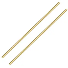 Pg-rod-1 Pgcoko Pg-rod-1/4-2 1/4 Inch Brass Round Rod 2pcs Solid Lathe Bar Stock 11.8