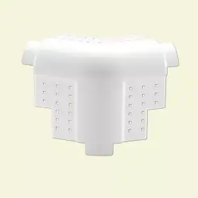 Phillips Manufacturing Company 445039745707 3/4 Inch Vinyl 3-way Splay Bullnose Corner Cap 50-pack