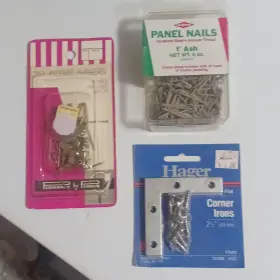 058-06-08 Philstone Hager Permapac By Parker Panel Nails Corner Irons Cd1998 Picture Hangers Set