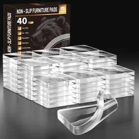 B0d59v22y1 Phixbear 40pcs Non-slip Furniture Pads Anti-vibration Self-adhesive Silicone