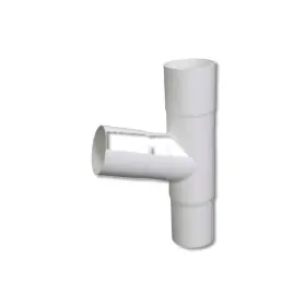 P18021 Plastmo 8 In X 12 White Vinyl Round Downspout Adapter