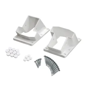 Plum Fittings 810061220800 3 1/4 T-rail Stair Handrail Vinyl Bracket Kit Fence Bra