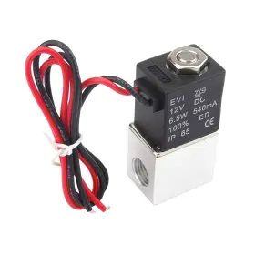 Pl-220101 Plum Garden 1/4inch Dc 12v 2 Way Normally Closed Electric Solenoid Air Valve Stainless S