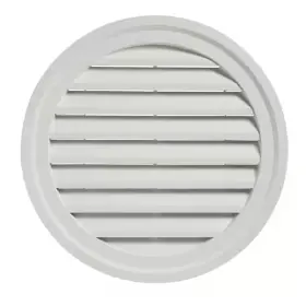 Rdgvh04h Ply Gem 22.25 Inch X 22 Polypropylene White Round Gable Vent