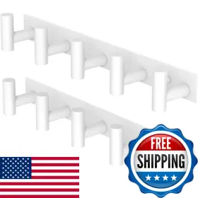 B0gwlgf197 Pmmasto Stainless Steel Coat Rack Wall Mounted Heavy Duty Metal Hook Rail For
