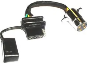 12-411e Pollak 4- Way Round To 4-way Flat Adapter Harness- Pack Of 1
