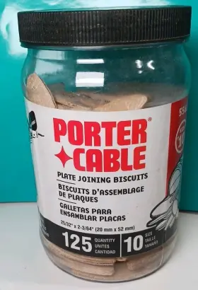 5561 Porter-cable Joiner Biscuits No. 10 Plate 125-piece