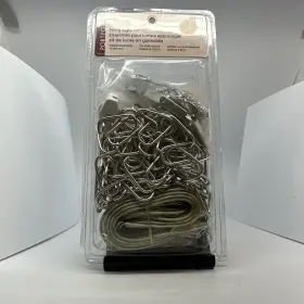 0256494 Portfolio - 12 Ft Cord Swag Light Kit Antique Nickel Finish Nip