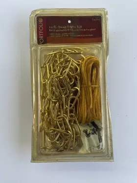 74194 Portfolio Swag Kit Brass Finish 12 Ft Light Load Rating 30 Lbs