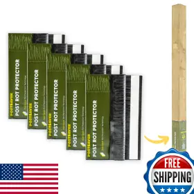 B0cmxpscnh Postsaver Pro-wrap Standard Fence Post Rot Protector - 5 Pack 3-5 Inch Posts