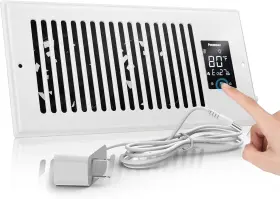 B410 Powerscale 4 Inch X 10 Smart Vent Air Booster Register Fan With Humidity Temeperature Sensor