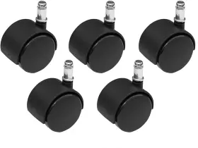 B00ewoj8vc Powertec 17100 Nylon Twin Wheel Chair Casters 7/16 Inch X 7/8 Grip Ring Stem 5pk