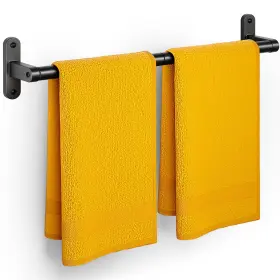B0d5bf3fvv Powools 24 Inch Rustproof Towel Rack Holder - Wall Mount Bar For Bathroom Towels