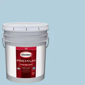 Hdgb49p-05fn Ppg 5 Gal. #hdgb49 Blue Hydrangea Flat Interior Paint With Primer