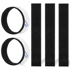 Pads-011c Premifix Felt Strips 10pieces Pack 1x 6 Inches Self Adhesive Black Furniture Stri