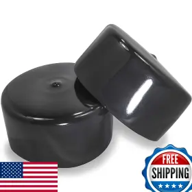 B0b6gmyw72 Prescott Plastics 2 Inch Ribbed Plastic Hole Plugs Round Black Fence Post Cap