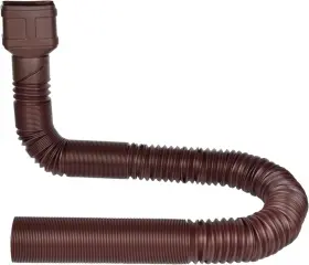 Uspre39 Prestantious 8.5ft Long Gutter Downspout Extensions 2 Inch Small Size Brown-1-pack
