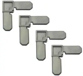 Prime-line 049793077271 6 Pack - Screen Frame Corners Gray Nylon 3/4 X 5/16 Inch 4-pk. Pl 7727