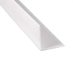 Prime-line 049793500694 2-3/8 Inch X 48 Vinyl Construction Corner Shield In White 6-pack