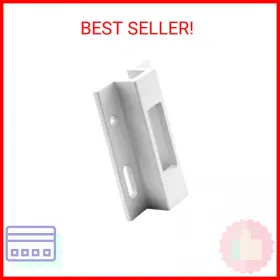 E-2124 Prime-line Products E 2124 Extruded Aluminum Sliding Door Keeper For Hook Style Latch Wh