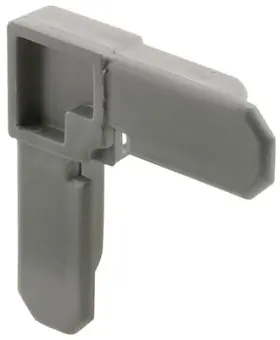 Pl-14258 Prime Line Products Window Frame Corner Plastic Square Cut Gray 3/4 X 7/16- Inch 100-pk. -pl 14258