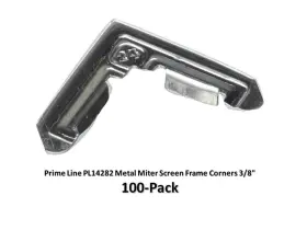 Pl14282 Prime Line Products Prime-line Metal Miter Screen Frame Corners 3/8 Inch 100-pack