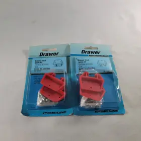 R-7082 Prime Line Products Drawer Track Guide Kit -r 7082. Factory Sealed New. Red. Heavy Duty Plastic