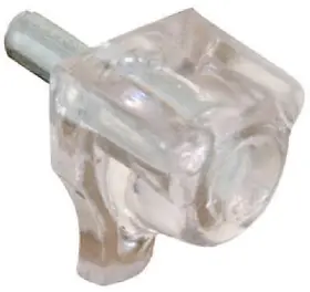 U-10156 Prime Line Products 6 Pack Shelf Support Peg Clear Plastic 3mm 8-pk. U 10156