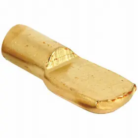 U-10162 Prime Line Products 6 Pack - Shelf Support Peg Brass 1/4- Inch Dia. 8-pk. -u 10162