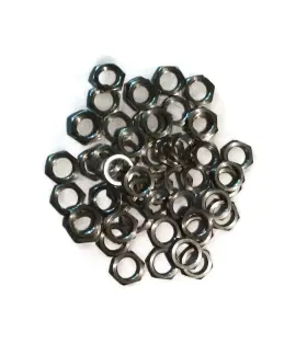 S1-r4jl-kl9q Primeonly27 Br Panel Nut 3/8-32 Thread 1/2 Inch Hex Brass Nickel Pack Of 50