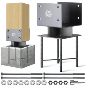 Pr008-ssn-8-1p Prinfort Stainless Steel 8 Inch X8 Actual 7.5 X7.5 Post Base Bracket Concrete Wet Set C