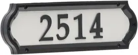 Products 445025498464 Nite Bright Address Sign 16 Inch X 4.5 Black Numbers White Reflective Ba